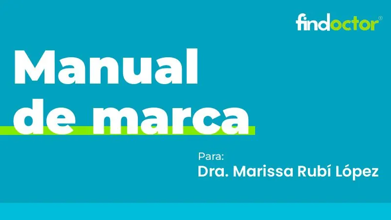 Dra. Marissa Rubí — manual de marca, página 1